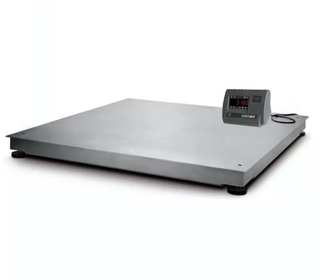 High Precision Stainless Steel Floor Scales 3000kg Adjustable Swivel Leveling Legs